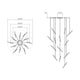 Ballet 13-Light Swag LED Chandelier