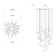 Ballet 24-Light Swag LED Chandelier