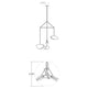 Papillons 4-Light LED Chandelier
