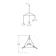 Papillons 4-Light Large LED Chandelier