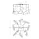 Papillons 9-Light Swag LED Chandelier