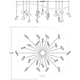 Papillons 24-Light Swag LED Chandelier