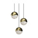 Grapes 3-Light Round Medium LED Pendant