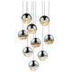 Grapes 9-Light Round Large LED Pendant