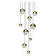 Grapes 9-Light Round Assorted LED Pendant