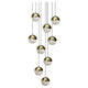 Grapes 9-Light Round Large LED Pendant