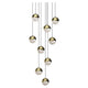 Grapes 9-Light Round Medium LED Pendant