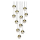 Grapes 12-Light Round Large LED Pendant