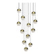 Grapes 12-Light Round Medium LED Pendant