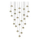 Grapes 24-Light Round Small LED Pendant