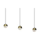 Grapes 3-Light Rectangle Small LED Pendant