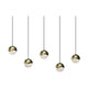 Grapes 5-Light Rectangle Small LED Pendant