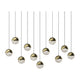Grapes 11-Light Rectangle Large LED Pendant