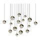 Grapes 16-Light Square Assorted LED Pendant