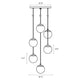 Champagne Bubbles 6-Light Round LED Pendant