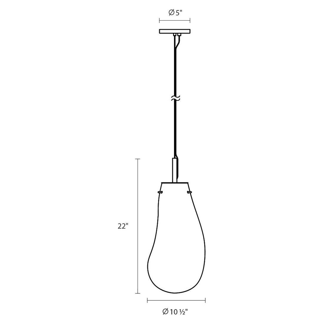 Liquid Large LED Pendant