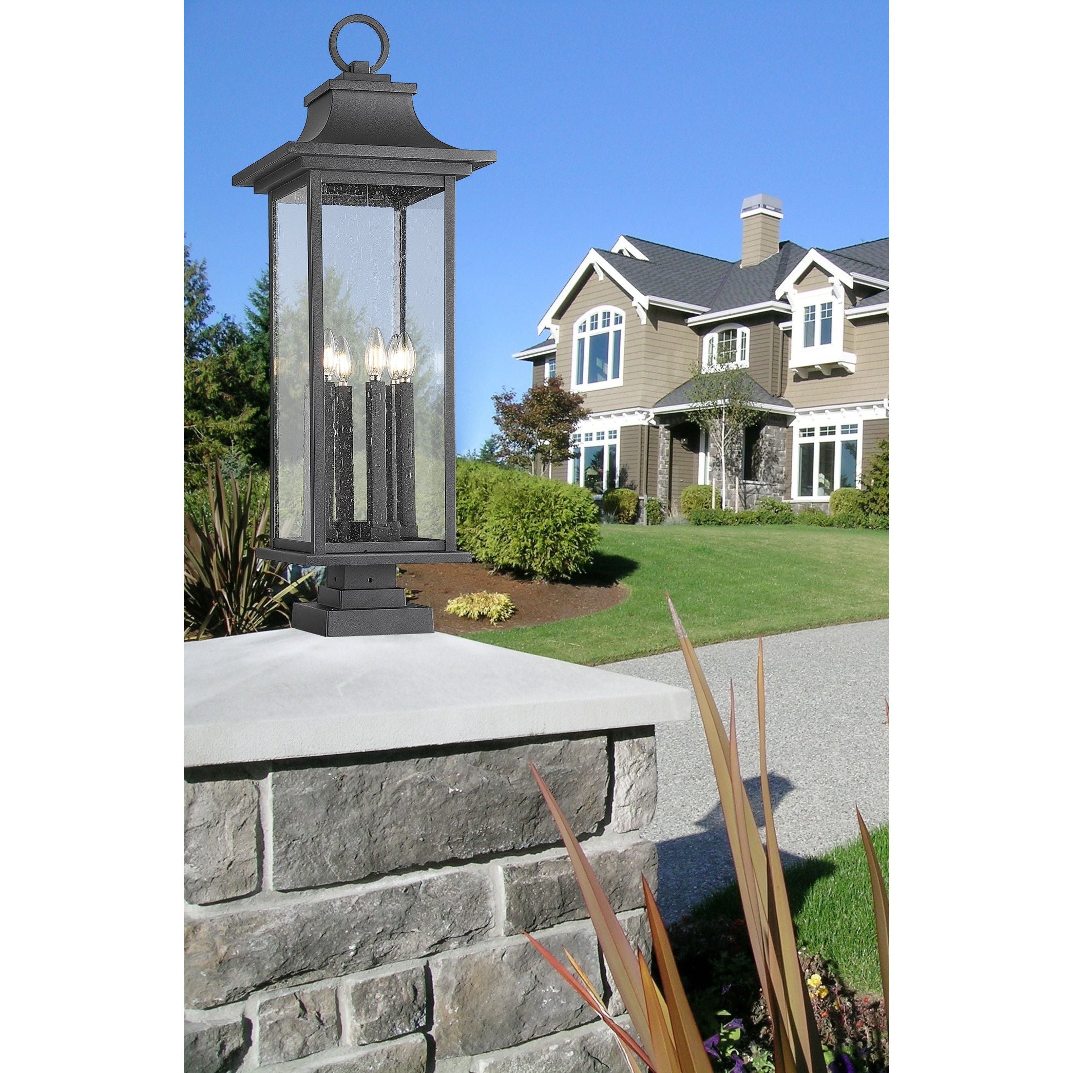 Tiberius 6-Light Outdoor Pier Mounted Fixture