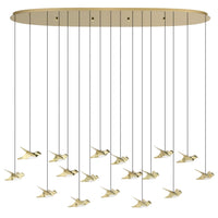 Paratebueno 62" 17-Light 3CCT LED Pendant