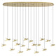 Paratebueno 62" 17-Light 3CCT LED Pendant