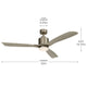 Kichler 52 Inch Ridley II Fan LED