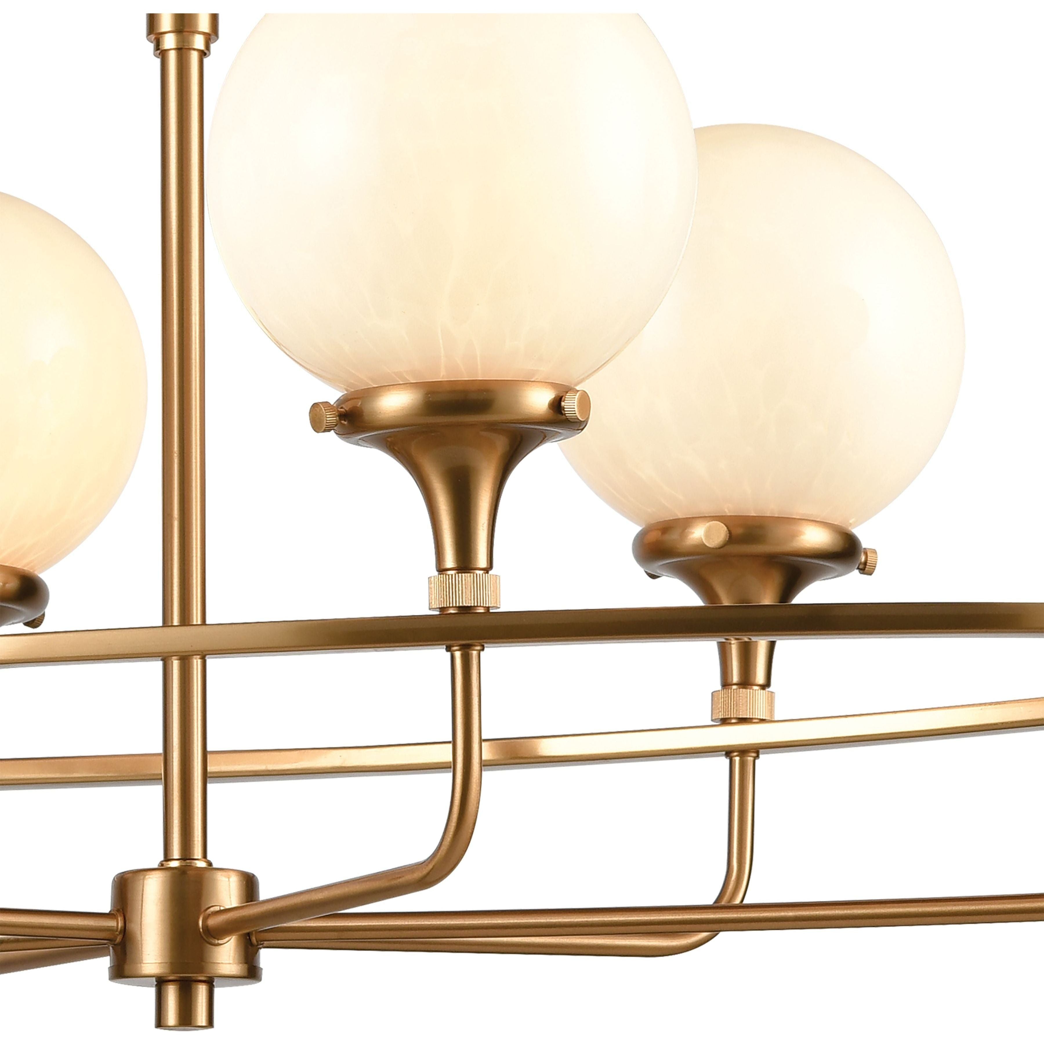 Beverly Hills 38" Wide 6-Light Linear Chandelier