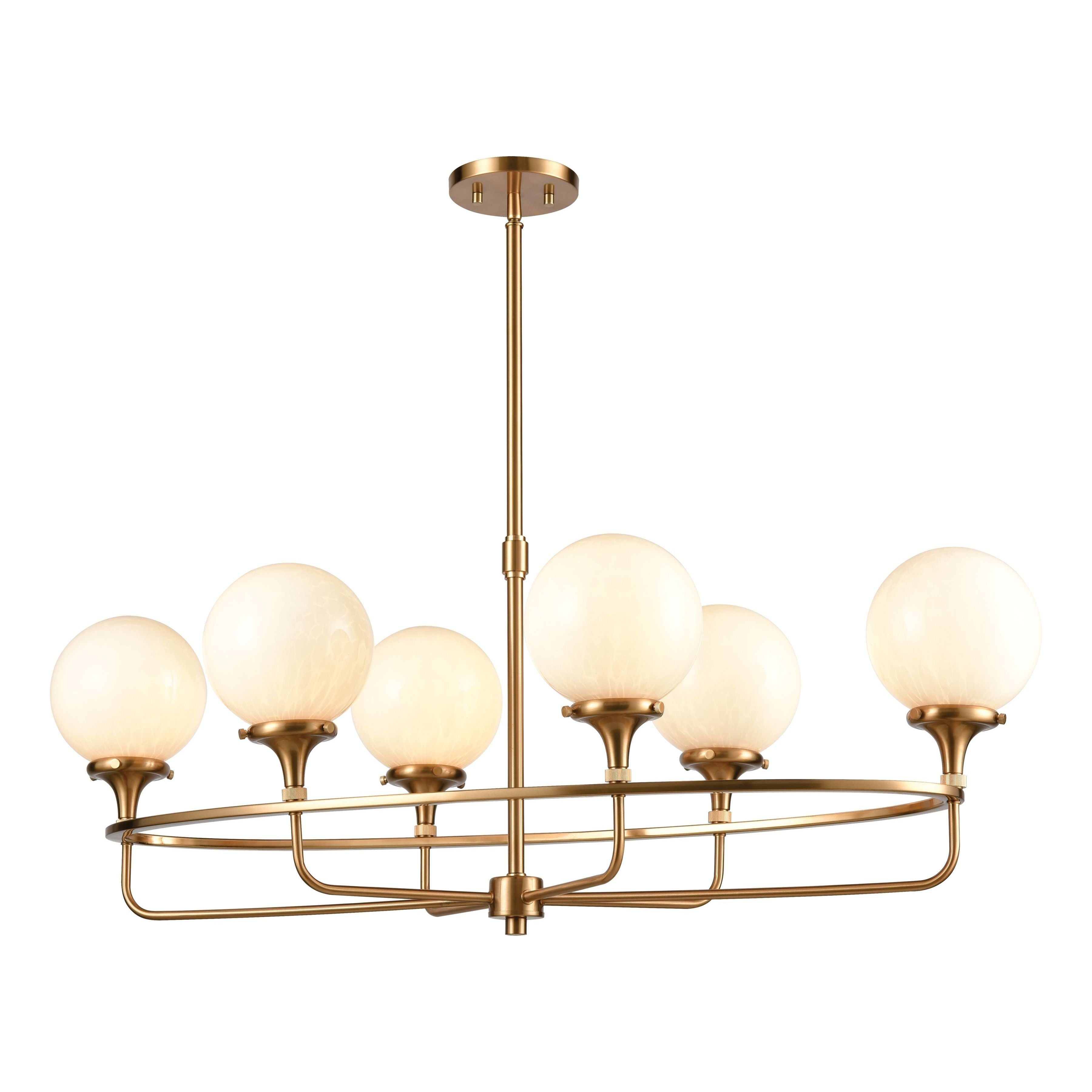 Beverly Hills 38" Wide 6-Light Linear Chandelier