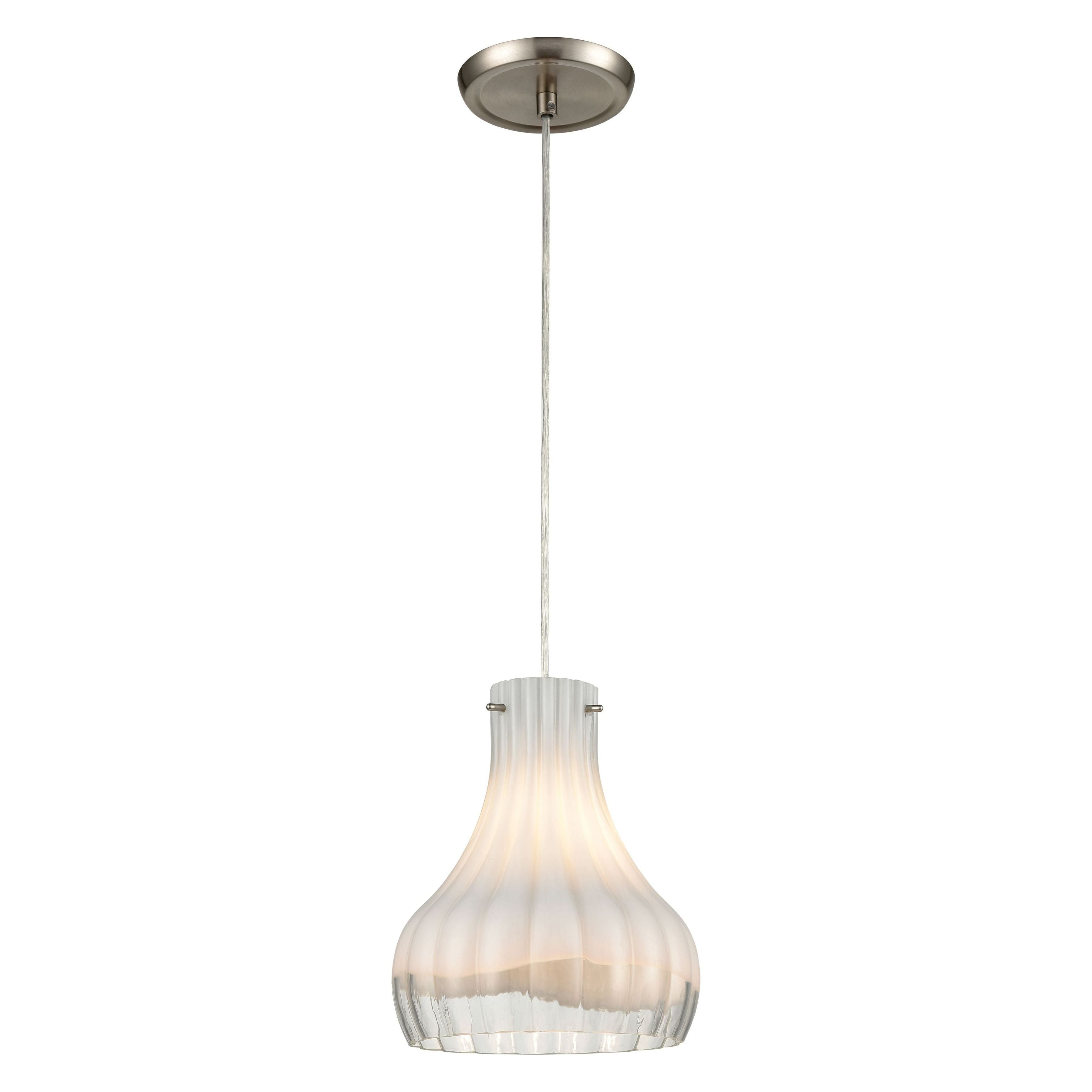 Coastal Scallop 8" Wide 1-Light Mini Pendant