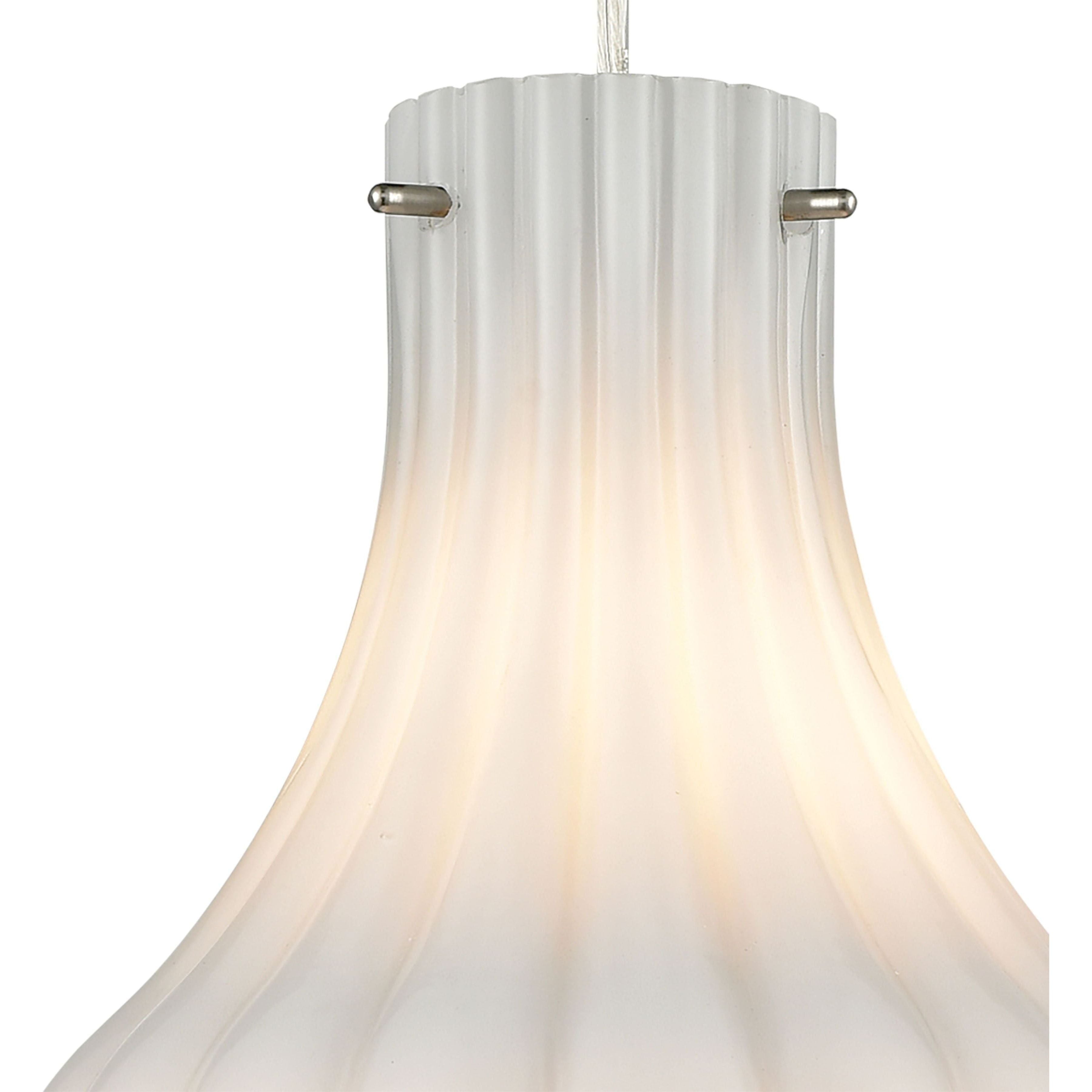 Coastal Scallop 8" Wide 1-Light Mini Pendant