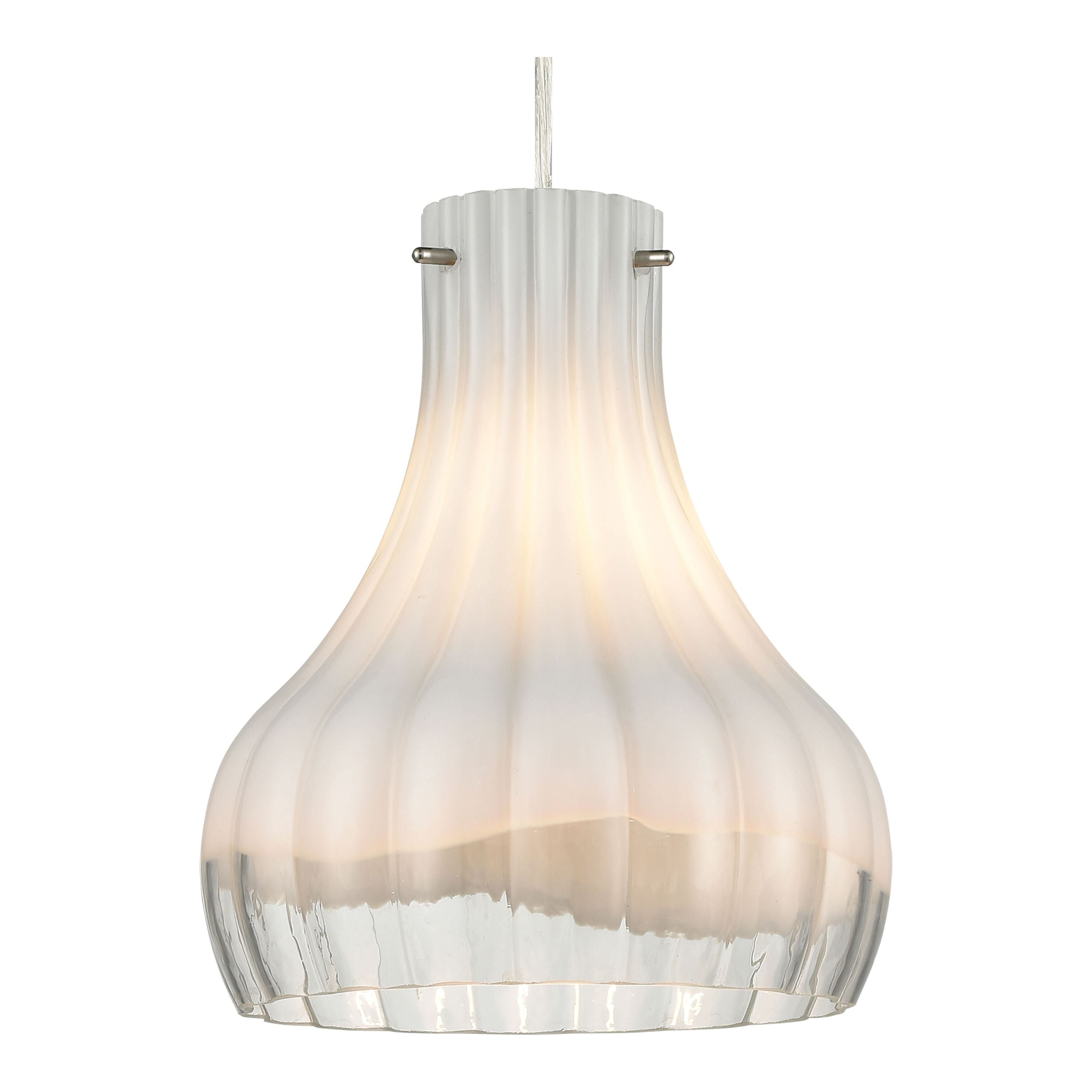 Coastal Scallop 8" Wide 1-Light Mini Pendant