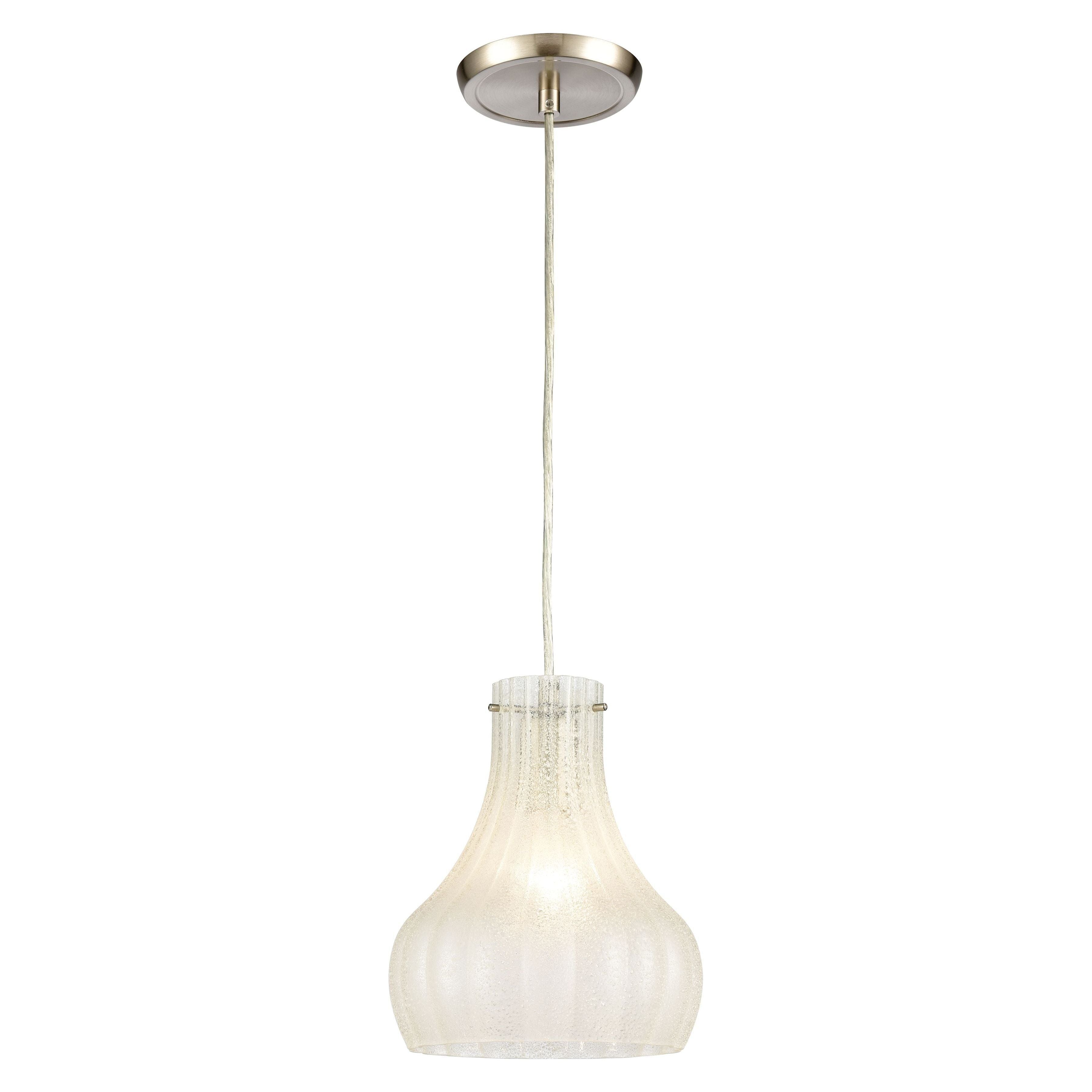 Coastal Scallop 8" Wide 1-Light Mini Pendant