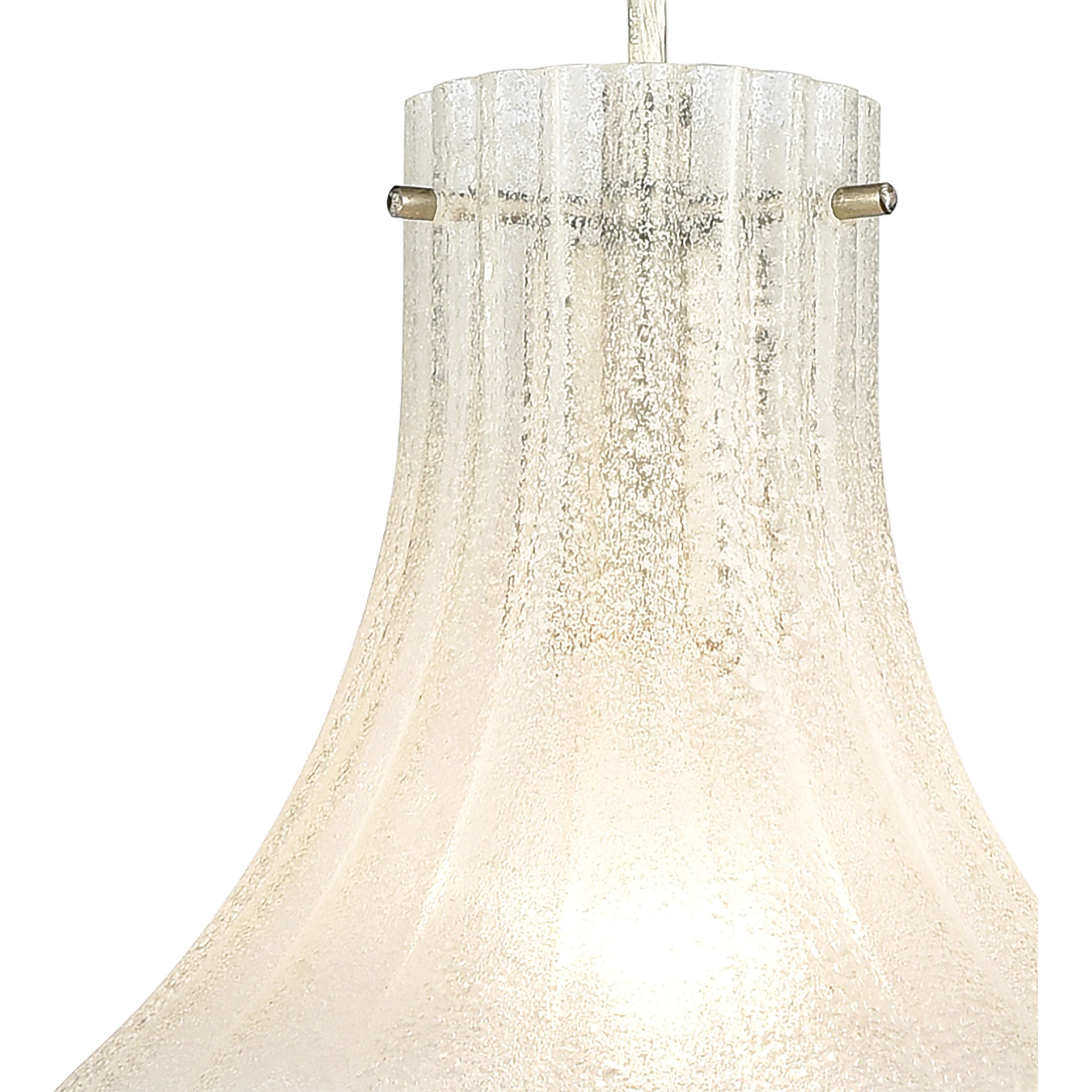 Coastal Scallop 8" Wide 1-Light Mini Pendant