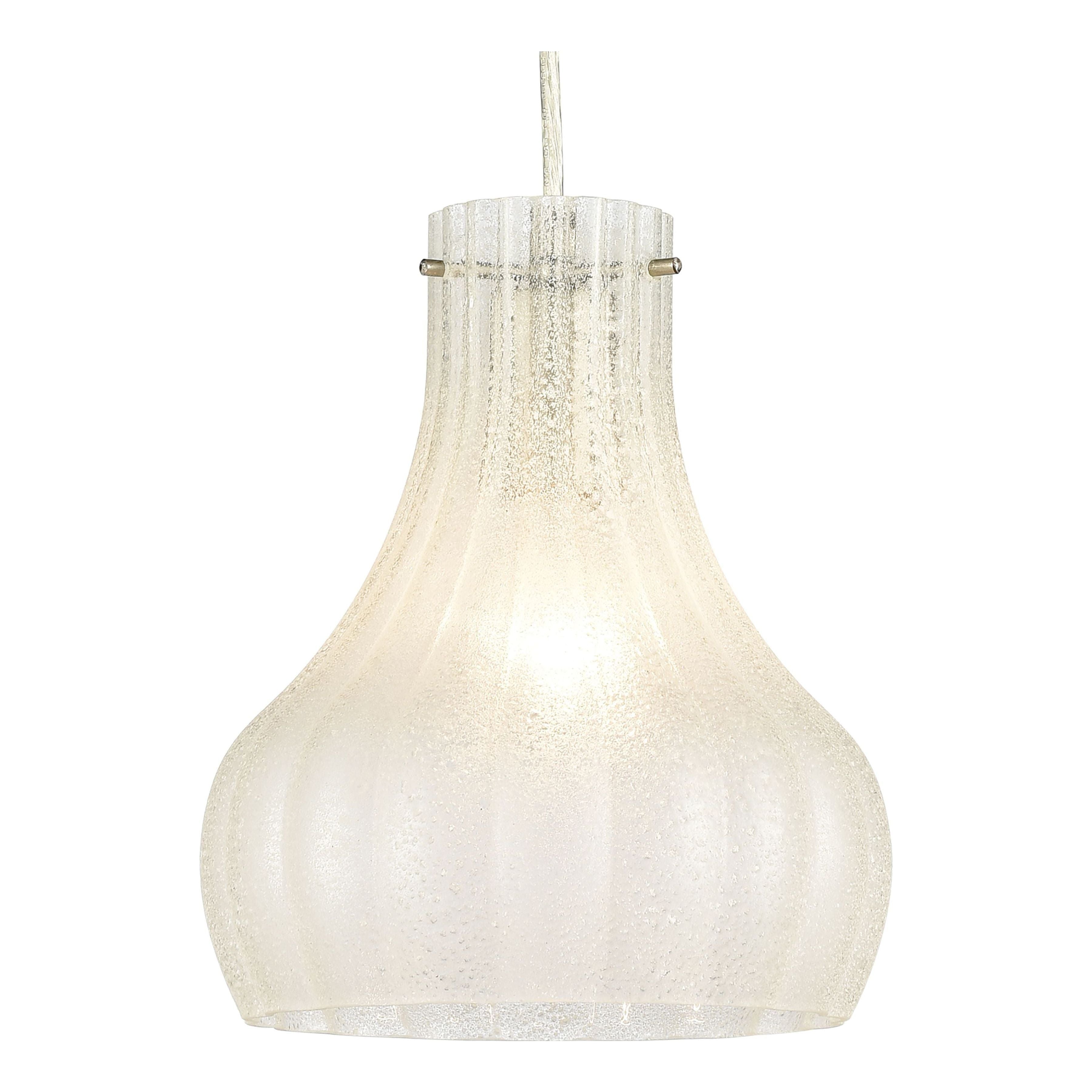 Coastal Scallop 8" Wide 1-Light Mini Pendant