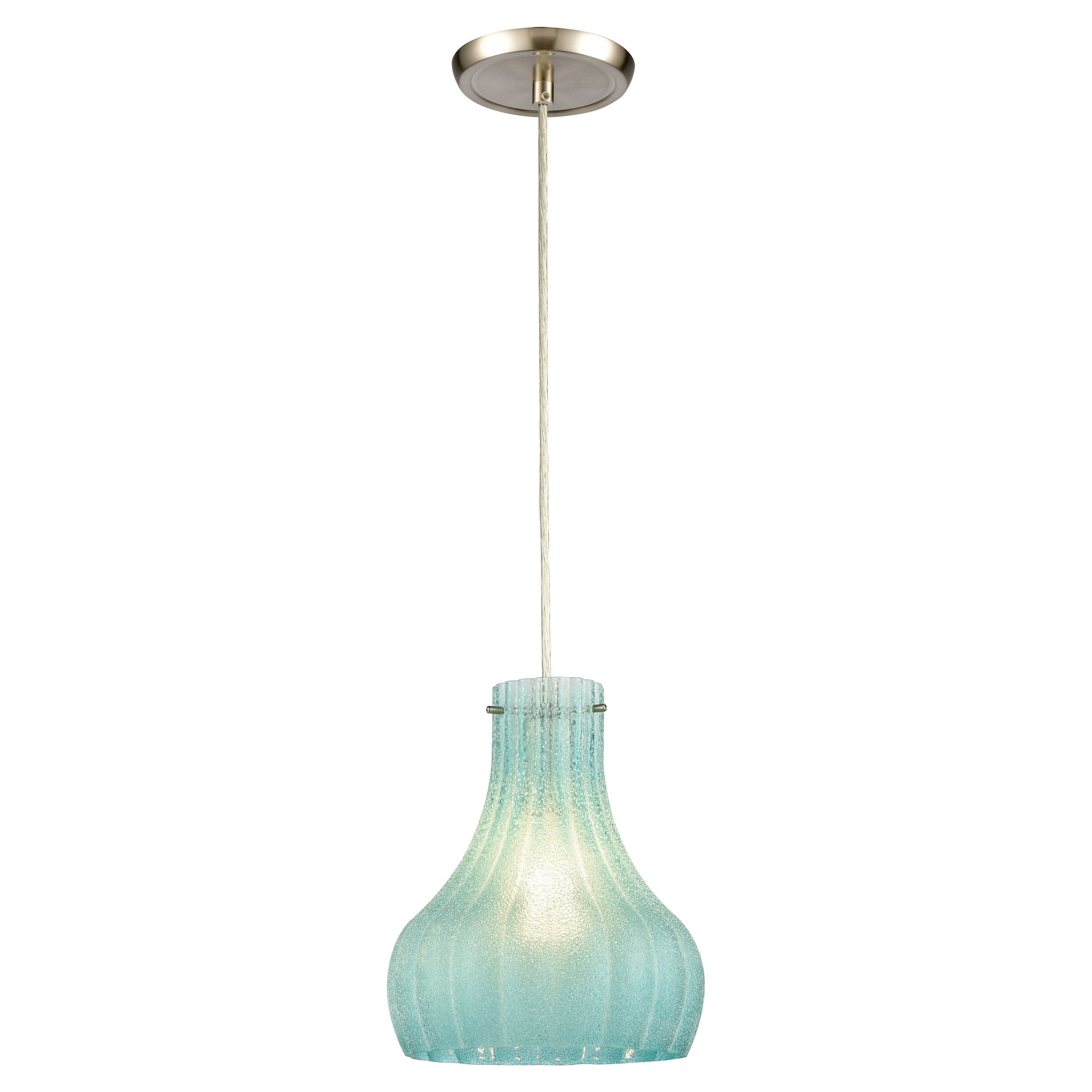 Coastal Scallop 8" Wide 1-Light Mini Pendant