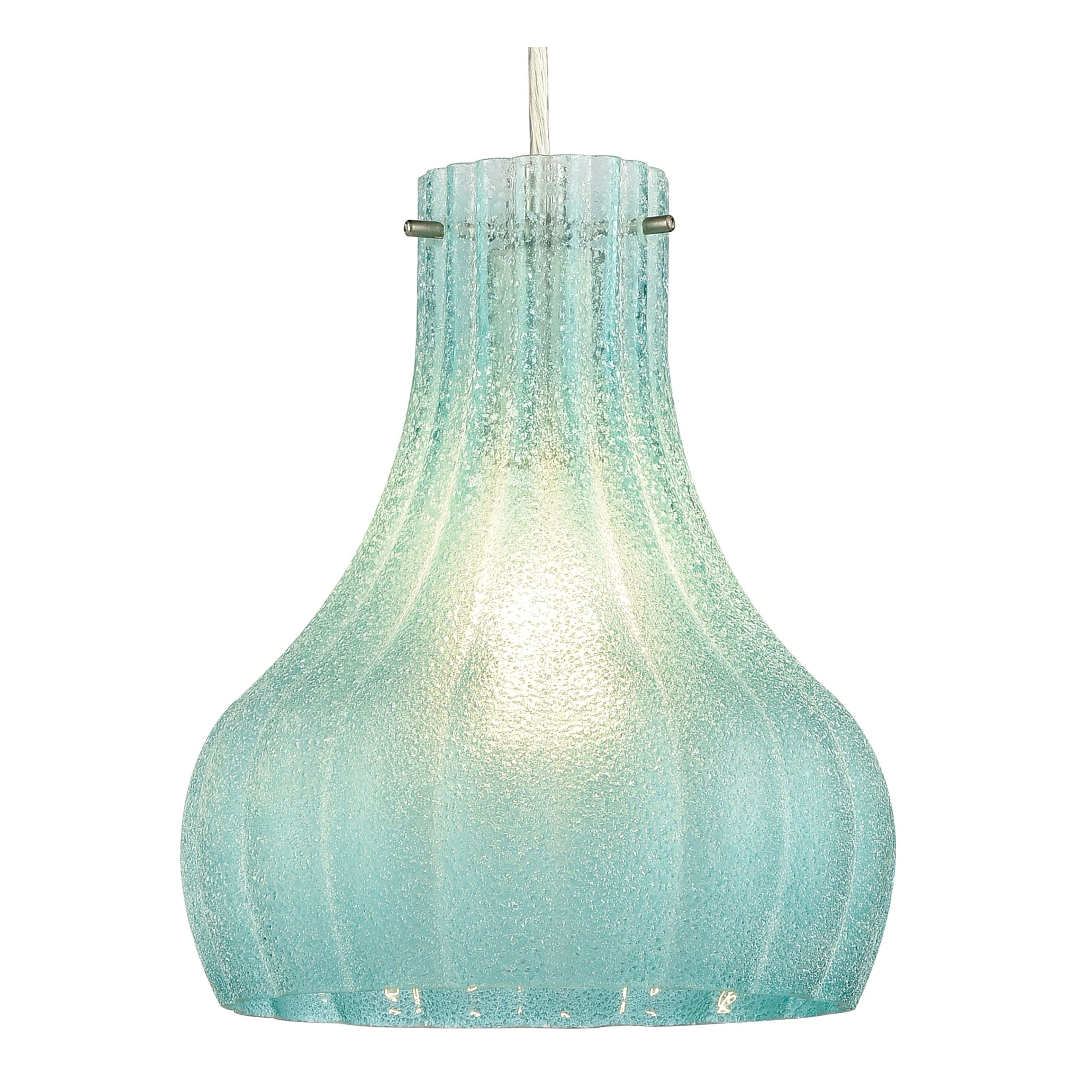 Coastal Scallop 8" Wide 1-Light Mini Pendant