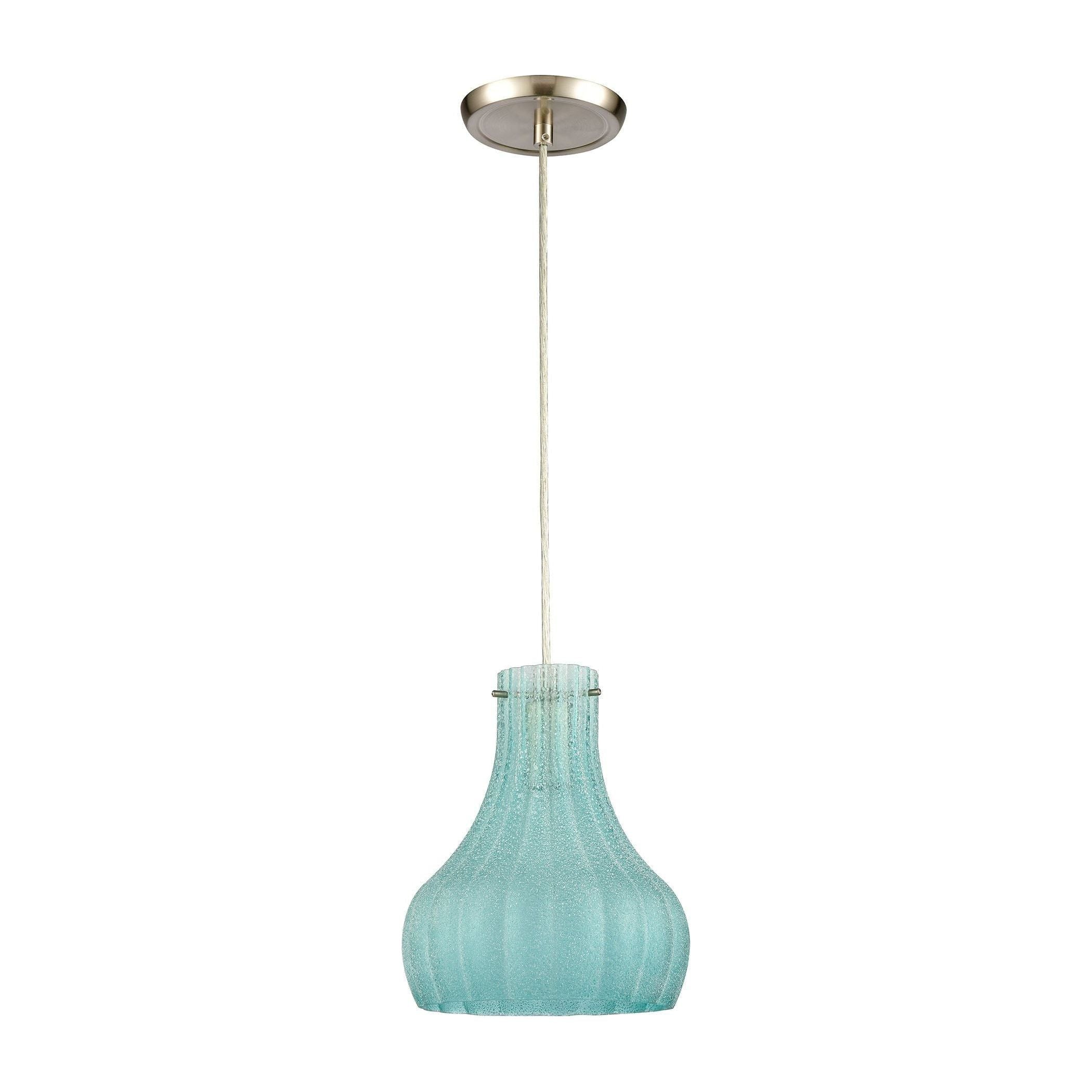 Coastal Scallop 8" Wide 1-Light Mini Pendant