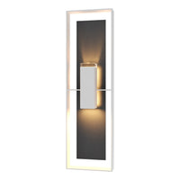 Shadow Box Tall Outdoor Sconce with Slate
