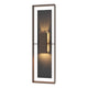 Shadow Box Tall Outdoor Sconce with Slate