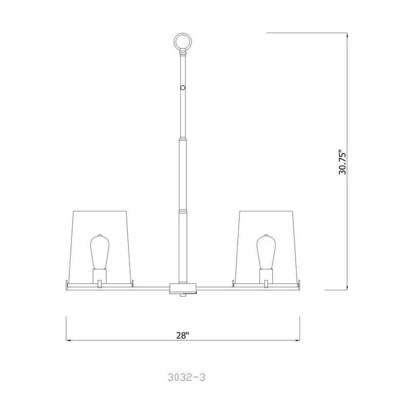 Callista 3-Light Chandelier