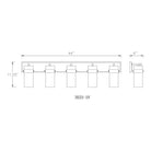 Z-Lite - Fontaine 5-Light Vanity Light - Lights Canada