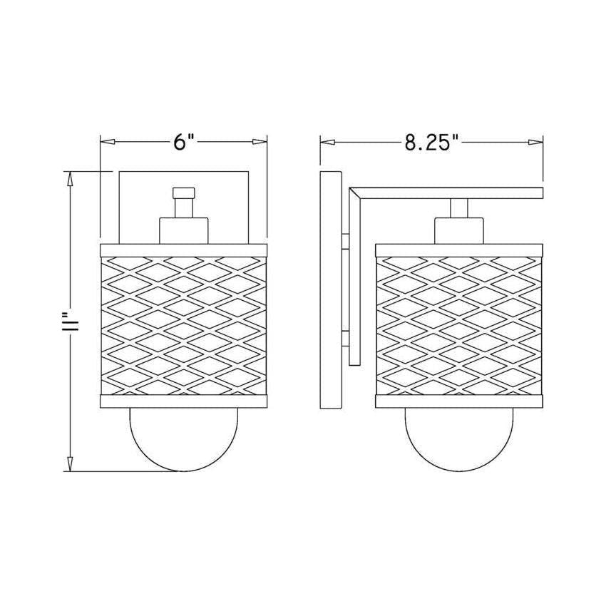 Z-Lite - Kipton 1-Light Sconce - Lights Canada