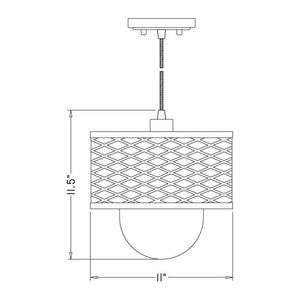 Z-Lite - Kipton 1-Light Pendant - Lights Canada