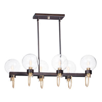 Bauhaus 6-Light Linear Chandelier