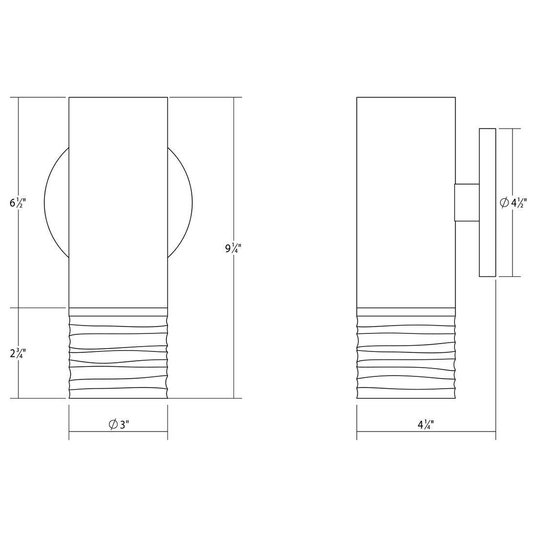 ALC 3" One-Sided LED Sconce