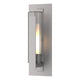 Vertical Bar Fluted Glass Medium Outdoor Sconce