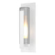 Vertical Bar Fluted Glass Large Outdoor Sconce