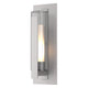 Vertical Bar Fluted Glass Large Outdoor Sconce