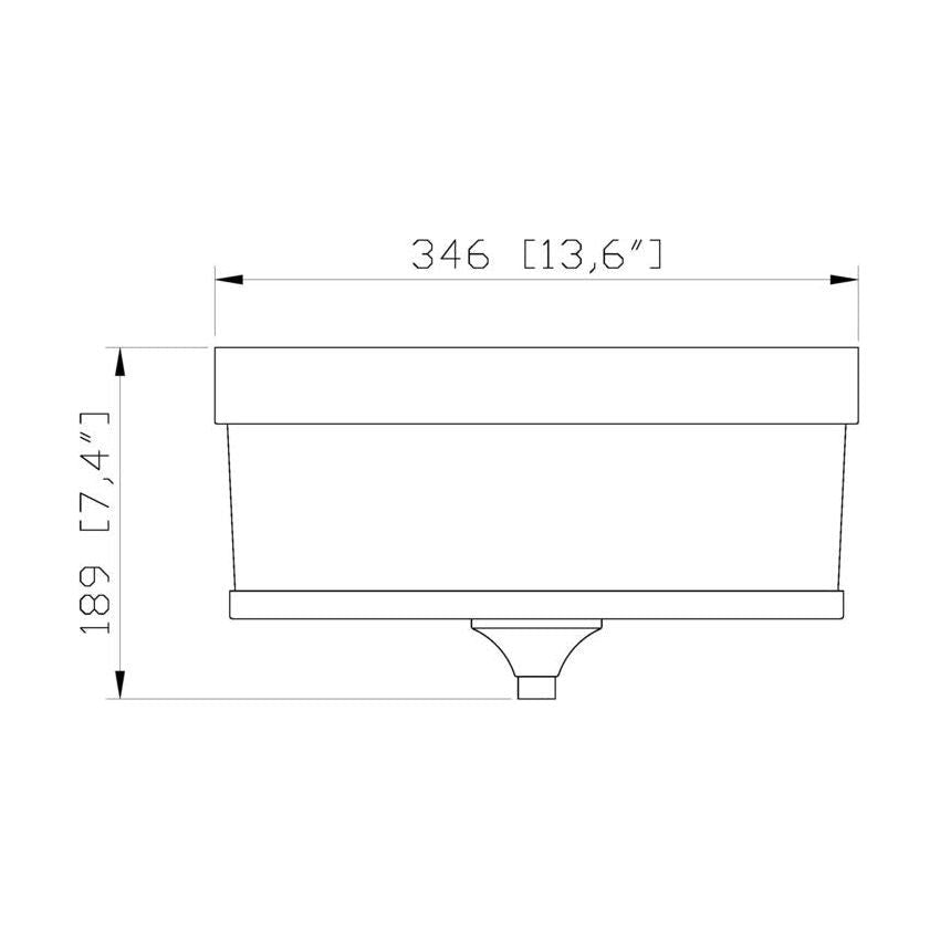 Cosmopolitan 3-Light Flush Mount