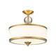 Cosmopolitan 3-Light Semi Flush Mount