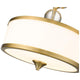 Cosmopolitan 3-Light Semi Flush Mount