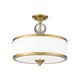 Cosmopolitan 3-Light Semi Flush Mount